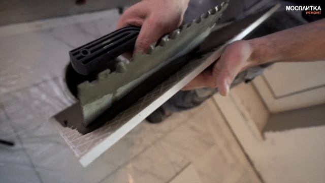 КРУПНАЯ ПЛИТКА НА ФАРТУК | Укладка плитки на кухне | Плиточные работы от Мосплитка Ремонт смотреть онлайн