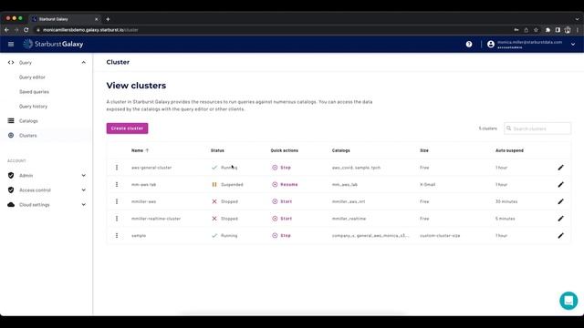 Starburst Galaxy Getting Started смотреть онлайн