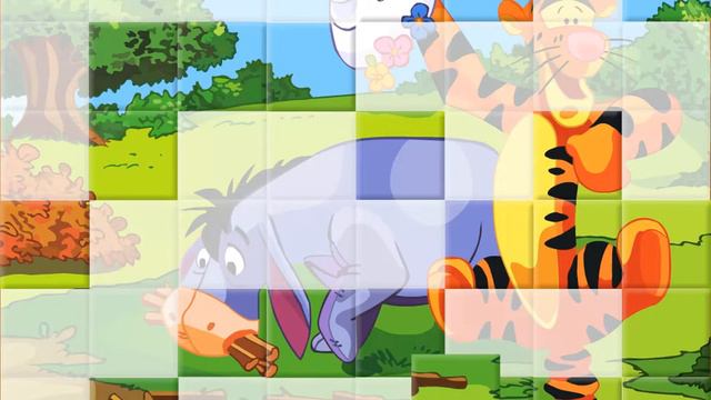 Винни Пух(Ослик и Тигра) - собираем пазл - Winnie the Pooh (and Tigger donkey) - collect puzzle смотреть онлайн