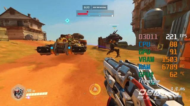GeForce GTX 1650 -- Intel Core i3-9100F -- Overwatch FPS Test смотреть онлайн