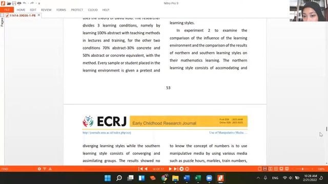 Klinik manajemen journal dengan ECRJ (Early Childhood Research Journal) yang dikelola Prodi PAUD UM смотреть онлайн