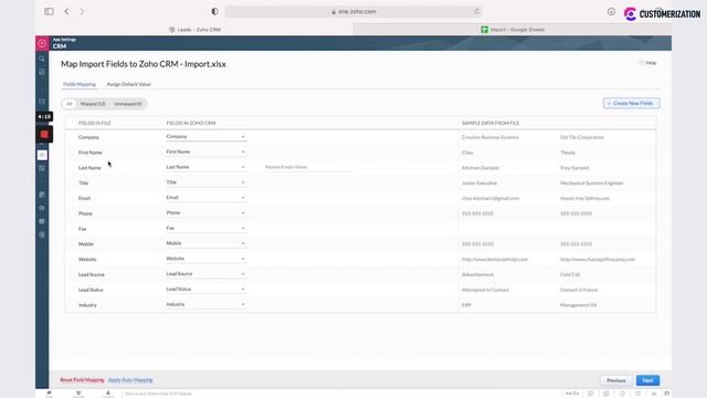 How to Import Leads from Excel (CSV) into Zoho CRM 2022 смотреть онлайн