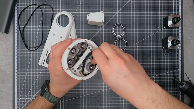 3D printed robot arm wrist timing belt joint assembly смотреть онлайн