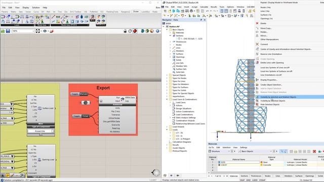[EN] Кратко представлены интерфейсы с RFEM 6: Веб-сервис и Rhino/Grasshopper смотреть онлайн