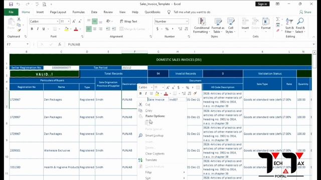How To Make And Upload Sales Tax Invoice Template For New Sales Tax Return Portal | Annexure-C| IRI смотреть онлайн