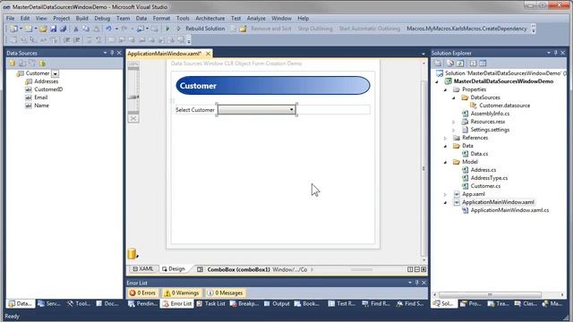 Create WPF Master – Detail UI Using Data Sources Window Object DataSource смотреть онлайн