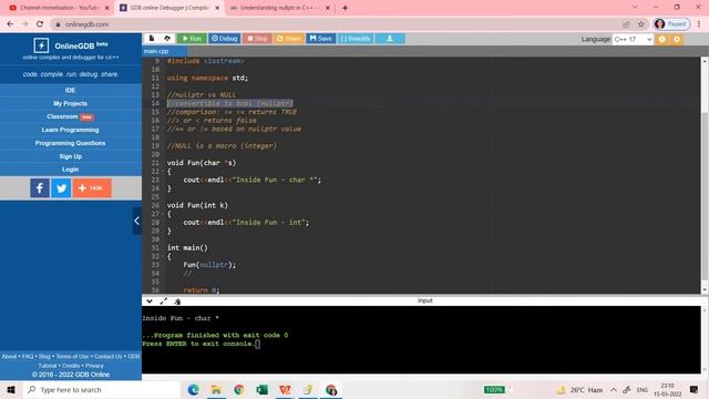 NULL vs nullptr tips || In English || By Vikash Shakya смотреть онлайн