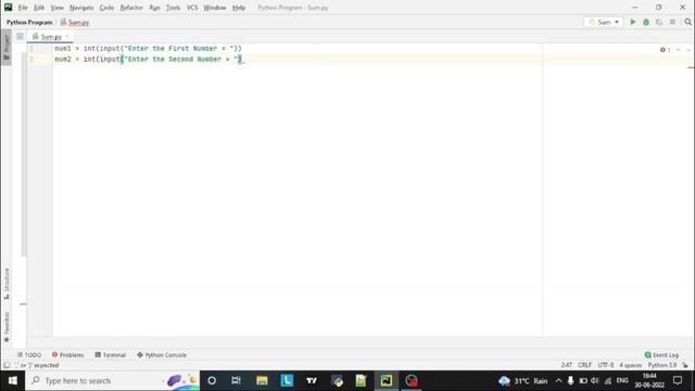 Sum of Two Integer Numbers || Addition of 2 Numbers || Python Program || Python Program # 1 смотреть онлайн