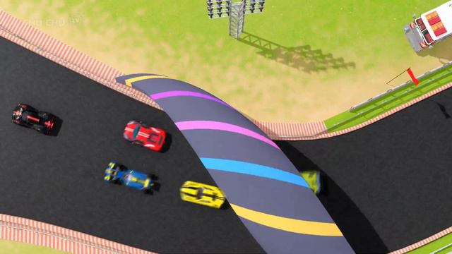 Carros de corrida (Race Cars) - Learn Colors | Portuguese Surprise Eggs Car Toys Show | ChuChu TV смотреть онлайн