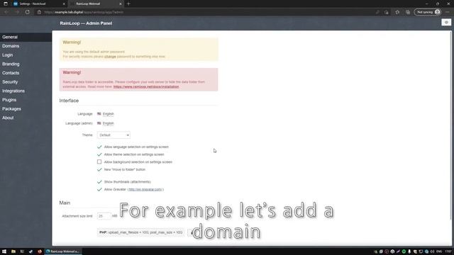 How to use RainLoop app in Nextcloud смотреть онлайн