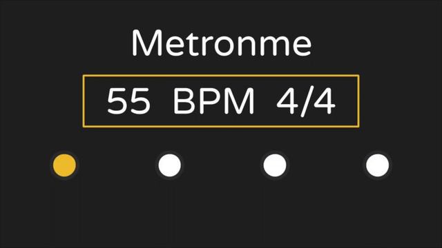 Metronome | 55 BPM | 4/4 Time (with Accent ) смотреть онлайн
