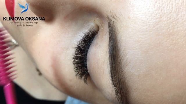 Наращивание ресниц до/после. Мастер Климова Оксана смотреть онлайн