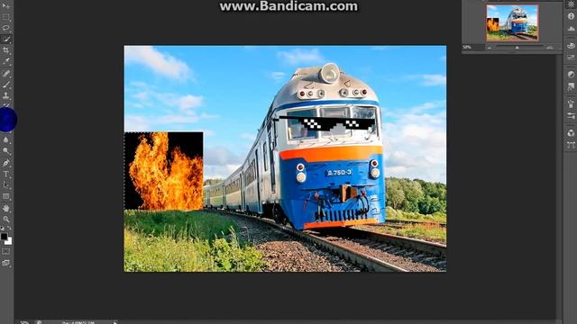 Учемся рисовать та фотошопе CS6 (поезд) смотреть онлайн