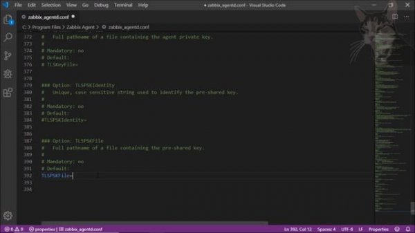 Configure PSK Encryption for Zabbix Agent on Windows : Zabbix 4.2