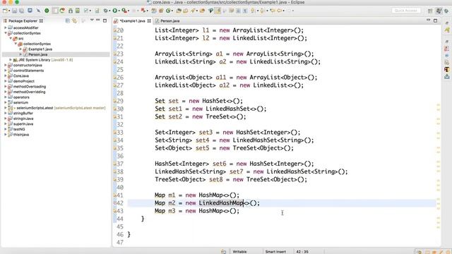 Collection Framework Classes and Interface Syntax-1 смотреть онлайн
