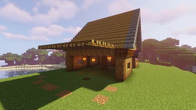 Minecraft: Как Построить простой Амбар в Майнкрафт | Туториал смотреть онлайн