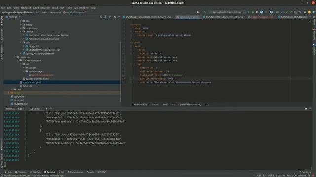 Spring custom AWS SQS listener with parallel processing смотреть онлайн