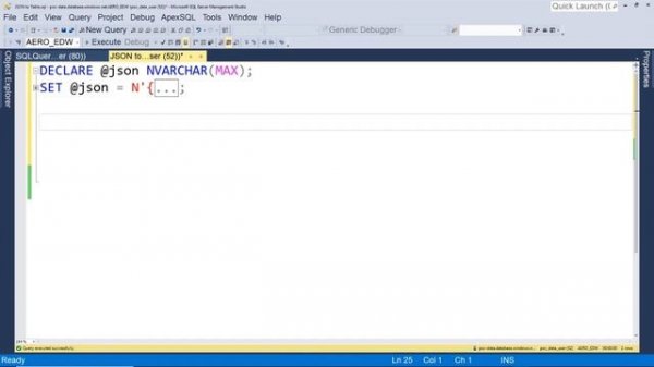 JSON and SQL Tutorial - Convert a table to JSON and JSON to table