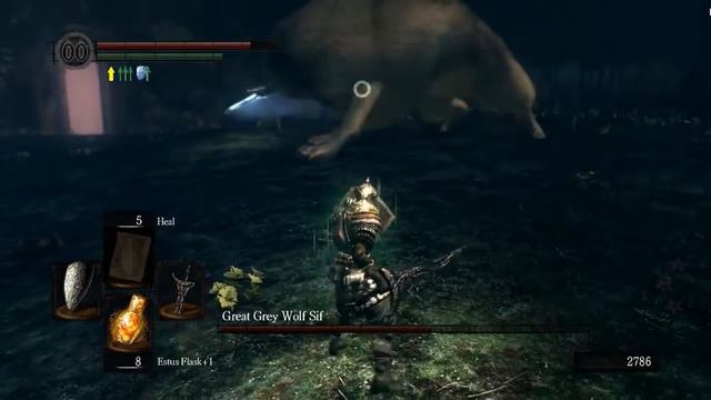 Dark Souls - Great Grey Wolf Sif 60fps смотреть онлайн