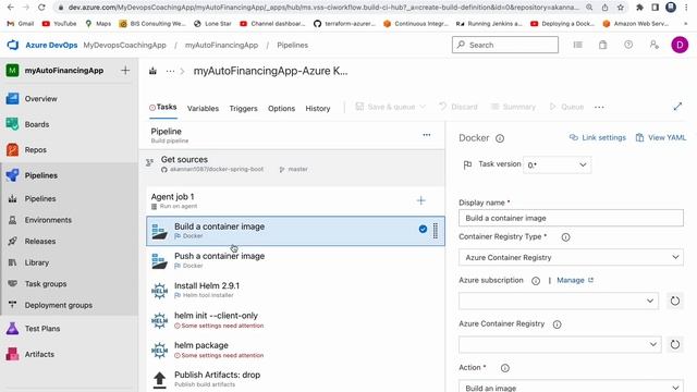 Setup AKS Cluster & Deploy Springboot Docker Container to AKS Cluster using Helm and Azure Pipeline смотреть онлайн