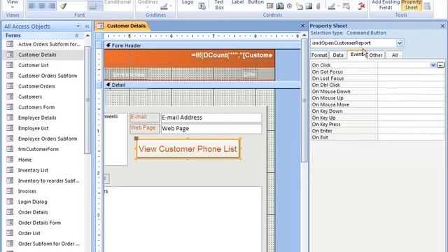 Access 2007 - Attach a Macro to a Command Button смотреть онлайн