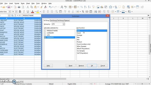 #clac Electronic Spreadsheet | Libre Office Calc | Subtotal | NSQF IT Class 10 | Part 2 смотреть онлайн