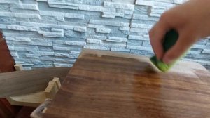 Пропитка шпона льняным маслом с воском