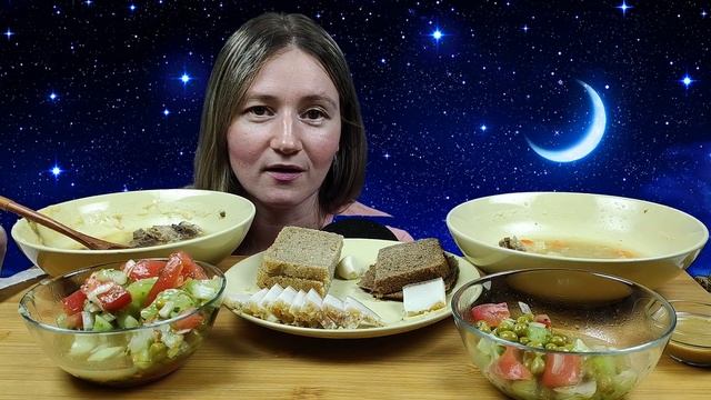 МУКБАНГ ВКУСНЫЙ СУП НА УЖИН | MUKBANG DELICIOUS SOUP FOR DINNER #soup #mukbang #мукбанг #asmrrussia
