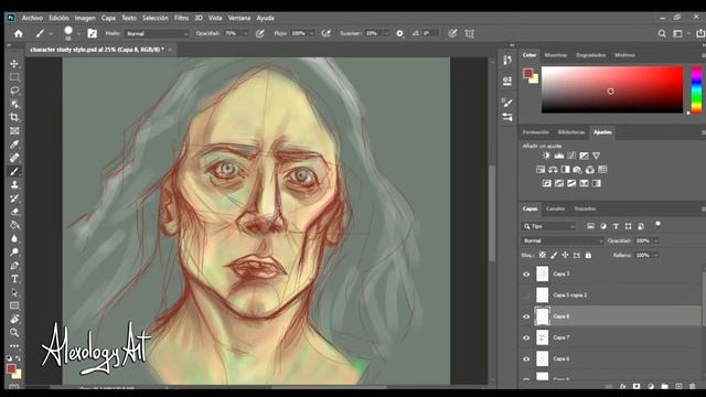 The Wounded Young Warrior | SpeedPainting Process in Photoshop смотреть онлайн