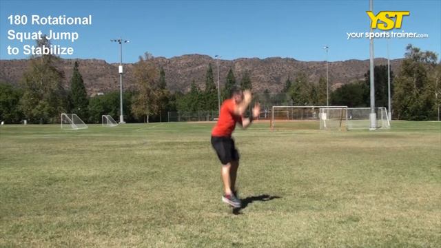 180 Rotational Squat Jump to Stabilize смотреть онлайн