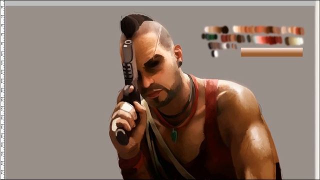 Speed Painting - Far Cry 3 - Vaas Montenegro ( #Photoshop CS 5 ) смотреть онлайн