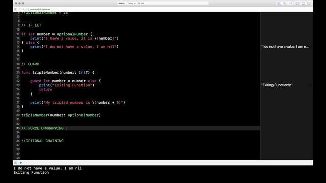 Swift Optionals Tutorial - Unwrapping - Guard, If Let, Chaining, Force смотреть онлайн