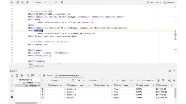 SQL Transactions смотреть онлайн