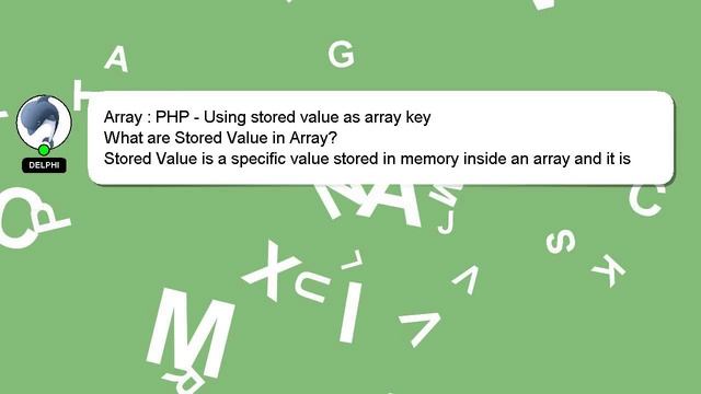 Array : PHP - Using stored value as array key смотреть онлайн