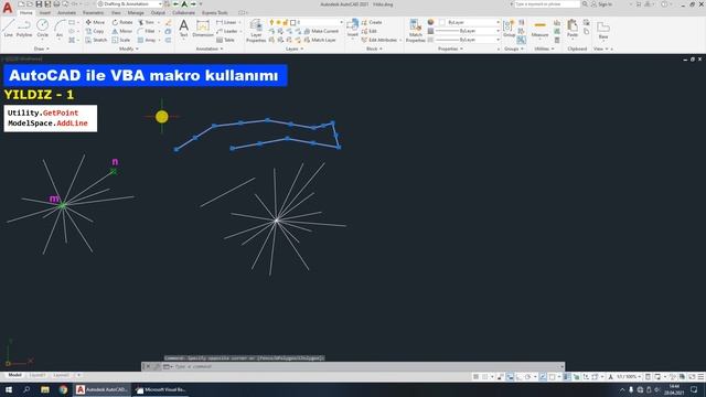 AutoCAD VBA #18. Yıldız-1 смотреть онлайн