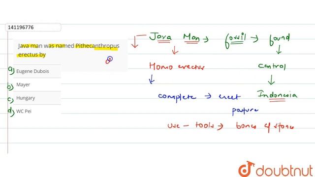 Java man was named Pithecanthropus erectus by | 12 | EVOLUTION OF HUMAN | BIOLOGY | ARIHANT NEE... смотреть онлайн