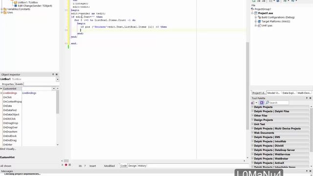 Пишем живой поиск в ListBox (Delphi) смотреть онлайн