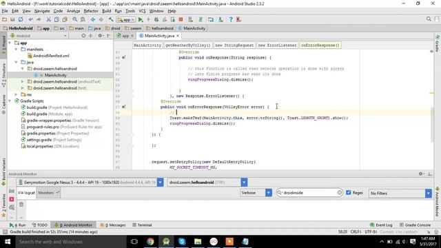 Volley Library For Android Lecture #5 | Droid Inside By Zaeem | Full Android Tutorial Series