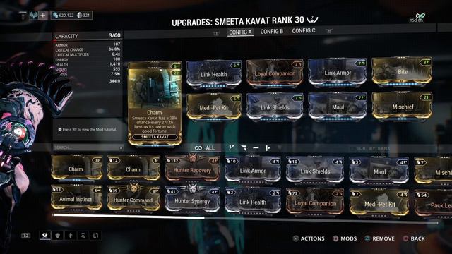 Warframe - Semmi The Smeeta Kavat - 7 Forma Build смотреть онлайн