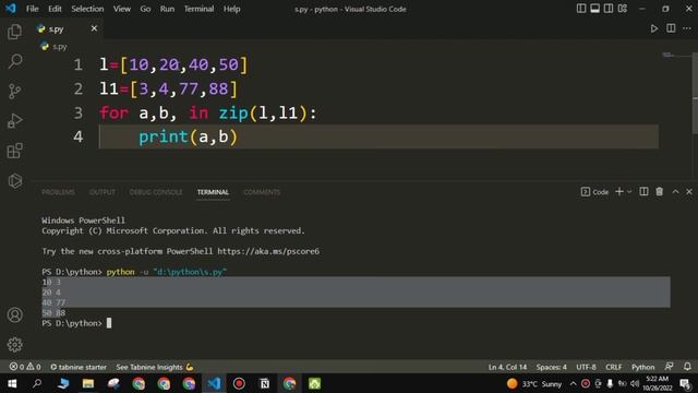 Zip Function in Python смотреть онлайн