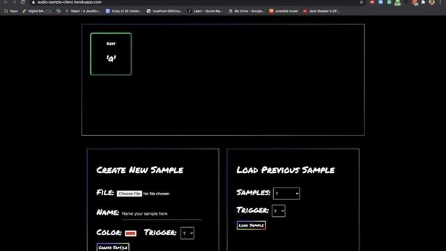 Audio Sampler | React.js | Redux.js | p5.js | Tone.js | Ruby on Rails API | AWS | S3 смотреть онлайн
