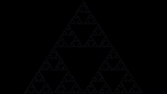 The Chaos Game Sierpinski Triangle (Generated with Processing 3 Java) смотреть онлайн