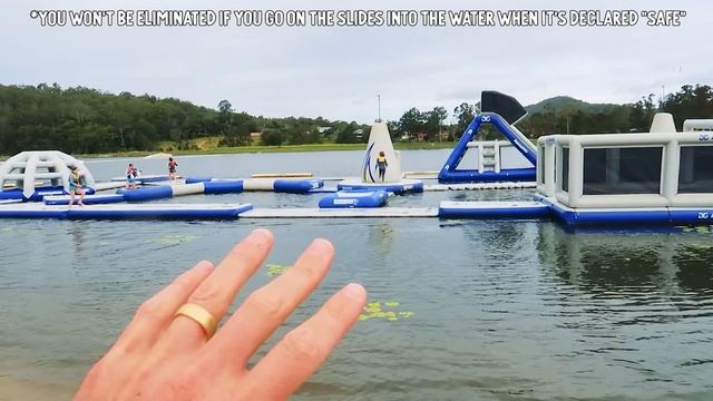 LAST TO LEAVE THE INFLATABLE AQUAPARK wins $1000 w/Norris Nuts смотреть онлайн