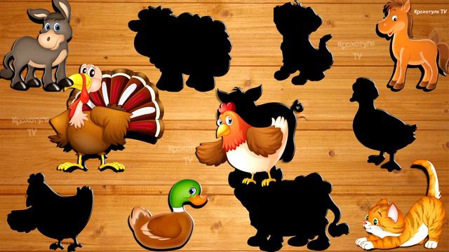 ❤【Обучающее и веселое видео для малышей】Farm Animals🐓🐖🐎🐑🐄🦓🦆🦃🐈🐕