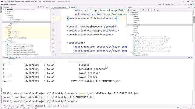 Use IntelliJ IDEA to create an EXECUTABLE JAR With Dependencies Using Maven смотреть онлайн