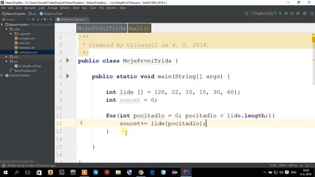 Programovací jazyk Java - 33 - Součet hodnot Array смотреть онлайн