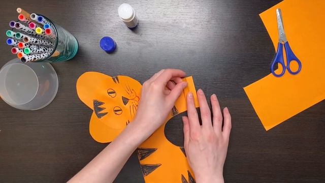 Объемная аппликация тигра и льва. смотреть онлайн