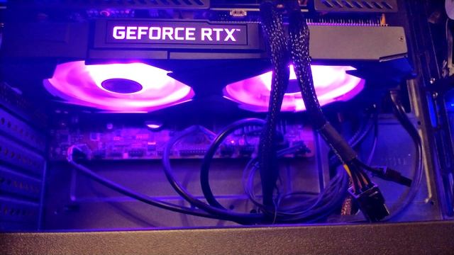 KFA2 GeForce RTX 3060 X BLACK (LHR) - RGB подсветка с нагрузкой на видеокарту смотреть онлайн