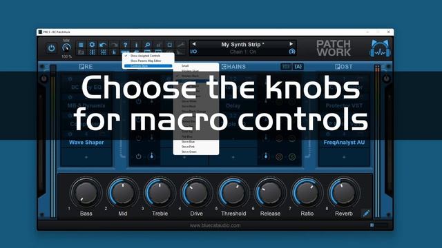 Blue Cat's PatchWork 2 6 - What's New: Macro Controls, Audio & MIDI I/O... смотреть онлайн