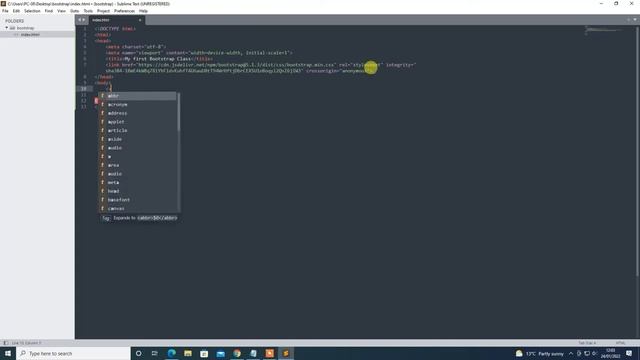 Bootstrap CSS Framework Installation Tutorial- Html-Css-Bootstrap смотреть онлайн